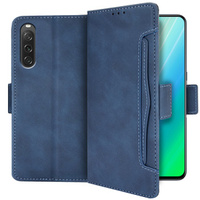 Flip case for Sony Xperia 10 V, Card Slot, dark blue