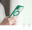 Case for iPhone 12, Electro MagSafe, green + Screen Glass