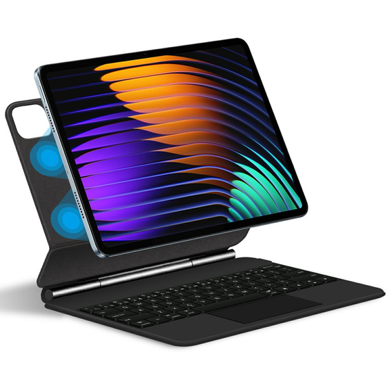 Keyboard Case for Xiaomi Pad 7 / 7 Pro, Magnetic Keyboard Touchpad, black.