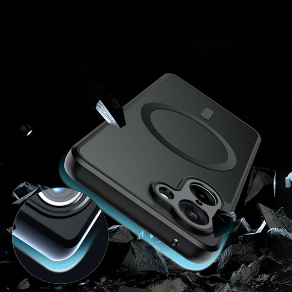 Case for OnePlus Nord CE5, for MagSafe, ERBORD Matt Case, black