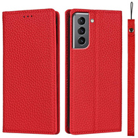 Leather case for Samsung Galaxy S22, ERBORD Grain Leather, red
