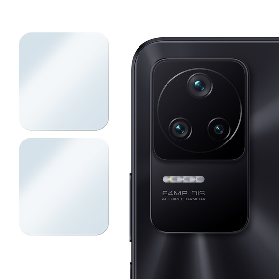 2x ERBORD tempered glass for camera to Xiaomi Poco F4 5G