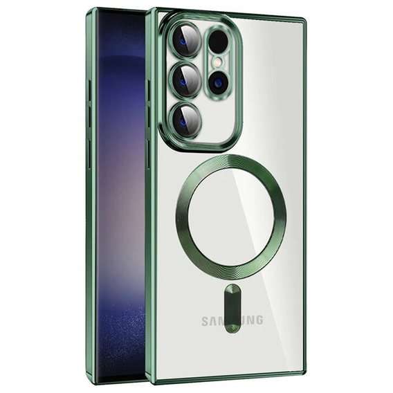 Case for Samsung Galaxy S22 Ultra, MagSafe Hybrid, green