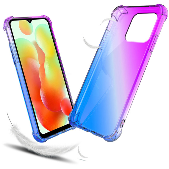 Case for Xiaomi Redmi 12C, Gradient Dropproof, Purple / blue