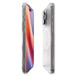 Spigen MagSafe Case for iPhone 16 Pro Max, Ultra Hybrid, transparent / white + 9H Tempered Glass
