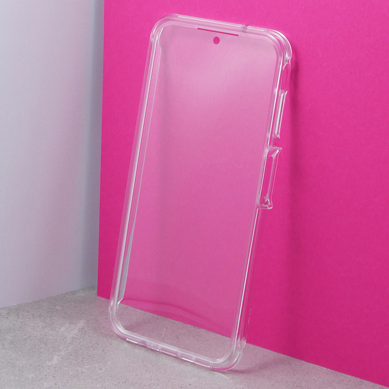 Case for Samsung Galaxy A14 4G/5G, Suritch Full Body Marble, purple