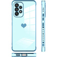 Case for Samsung Galaxy A53 5G, Electro heart, blue