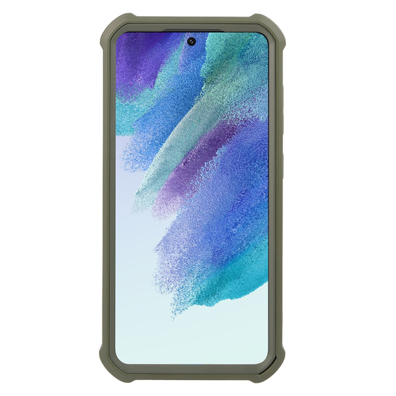 Armored case for Samsung Galaxy S21 FE, Dexnor Full Body, green