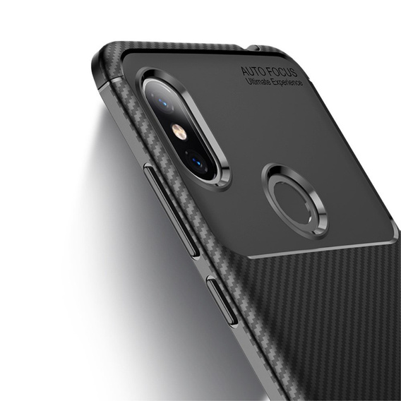 Case for Xiaomi Redmi Note 6 Pro, Carbon Gel, black