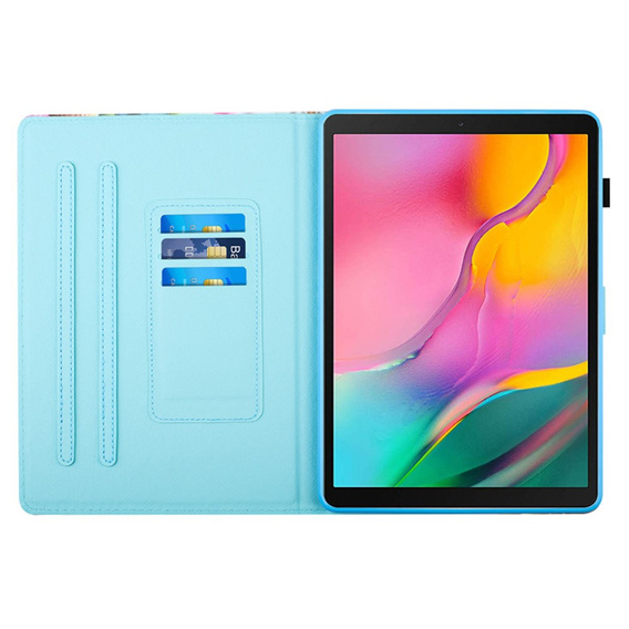 Case for Samsung Galaxy Tab A7 Lite, with flap, raccoon
