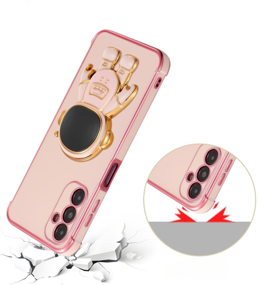 Case for Samsung Galaxy M55 5G, Astronaut, pink