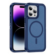 Case with frame for iPhone 14 Pro, for MagSafe, blue