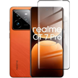 3D Tempered Glass for Realme GT 7 Pro, black frame