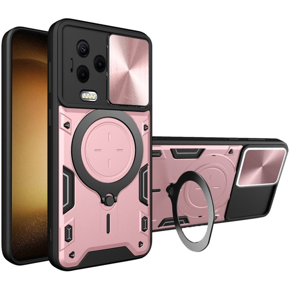 Armor case for Infinix Note 12 Pro 4G / Note 12 2023, CamShield Slide, pink rose gold