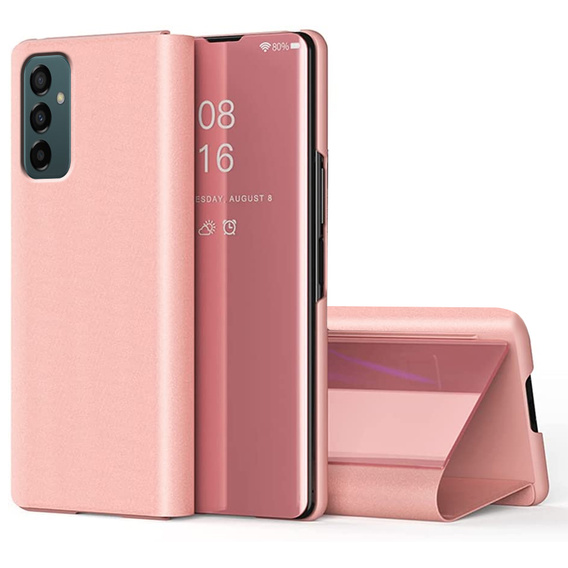 Case for Samsung Galaxy M23 5G / M13, Clear View, pink rose gold