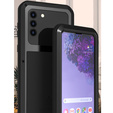 Love Mei Case for Samsung Galaxy S21+ Plus, armored with glass, black