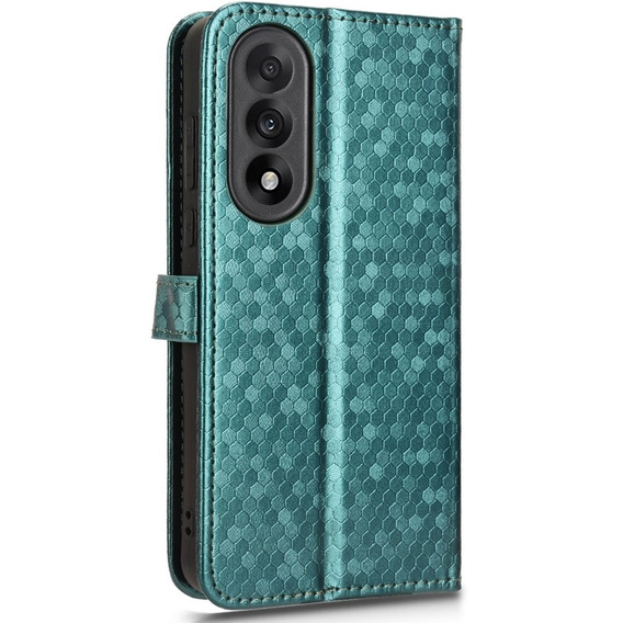 Flip case for OnePlus Nord 5, Wallet Rhombus, green