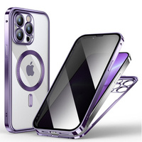Case for iPhone 13 Pro, Privacy Dual Glass, for MagSafe, purple