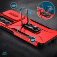 Armored case for Samsung Galaxy A54 5G, armored Slide Ring, red