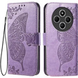 Flip case for Xiaomi Redmi 14C / Xiaomi Poco C75, Butterfly, purple