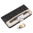 Flip case for Samsung Galaxy A51, Wallet Pocket Zipper Lace, black