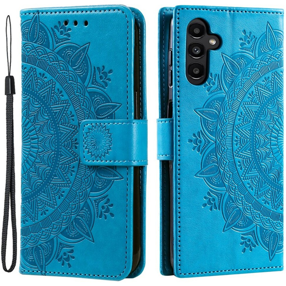 Flip case for Samsung Galaxy A05s 4G, Mandala, blue