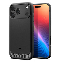Spigen Rugged Armor MagSafe Case for iPhone 17 Pro, Matte Black