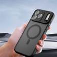 Matt Case for iPhone 17 Pro Max, for Magsafe, matt black