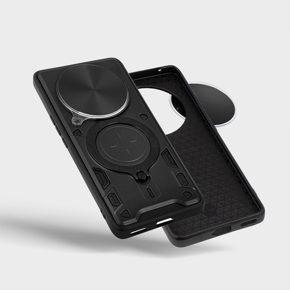 Armor case for Honor Magic 6 Lite 5G, CamShield Slide, black