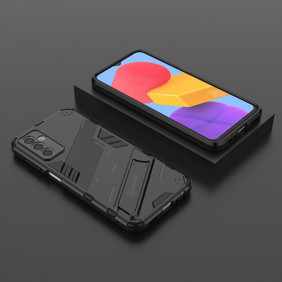 Case for Samsung Galaxy M13 4G, Military kickstand, black