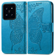 Flip case for Xiaomi 14T Pro, Butterfly, blue