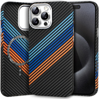 MagSafe's iPhone 15 Pro Max Case, Carbon Fiber, dark blue