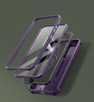 Armored case for Samsung Galaxy S25+ Plus, Dexnor Full Body (Two Frames), purple