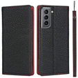 Leather case for Samsung Galaxy S22, ERBORD Grain Leather, black