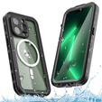 Waterproof case for iPhone 14 Pro Max, Redpepper, for MagSafe, black