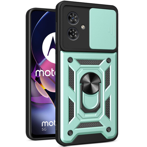 Case for Motorola Moto G54 5G, CamShield Slide, green