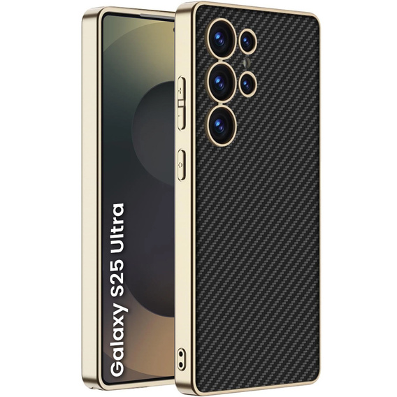 Case for Samsung Galaxy S25 Ultra, GKK Leather, carbon black