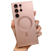 Case for Samsung Galaxy S23 Ultra, ColorMag, for MagSafe, pink