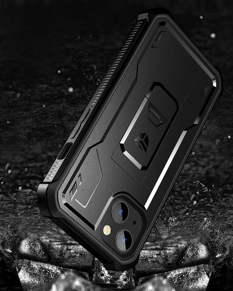 Armored case for iPhone 13 / 14, Dexnor Full Body, black