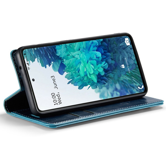 CASEME flip case for Samsung Galaxy S20 FE / 5G, Waxy Textublue, blue