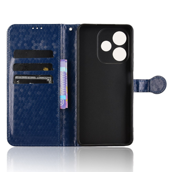 Flip case for Oppo A5 Pro 5G, Wallet Rhombus, blue