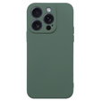 Case for iPhone 15 Pro Max, Silicone Lite, dark green