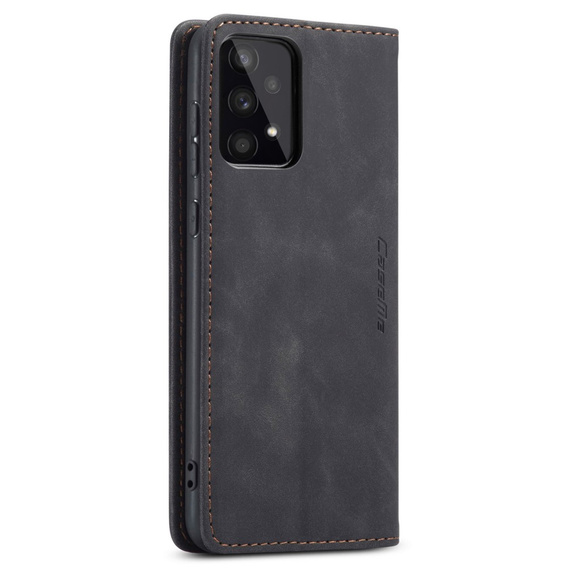 CASEME case for Samsung Galaxy A33 5G, Leather Wallet Case, black