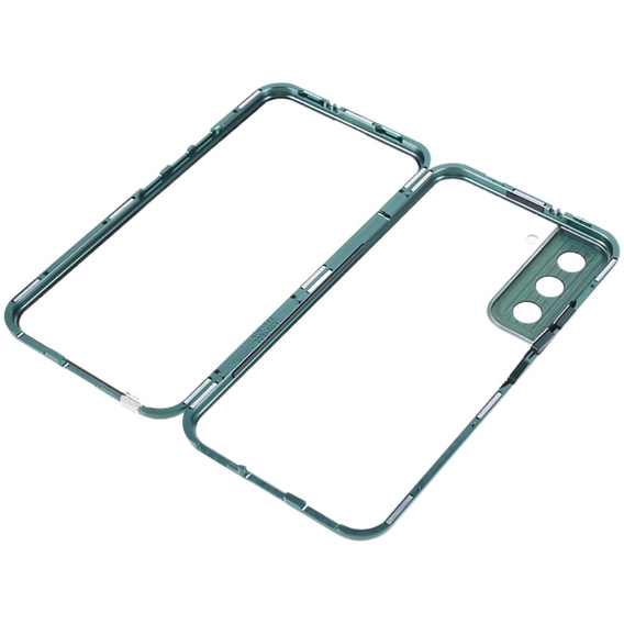 Case for Samsung Galaxy S21, Magnetic Dual Glass, green