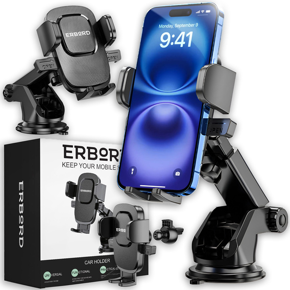 ERBORD ML88 car phone holder for windshield/board/cockpit