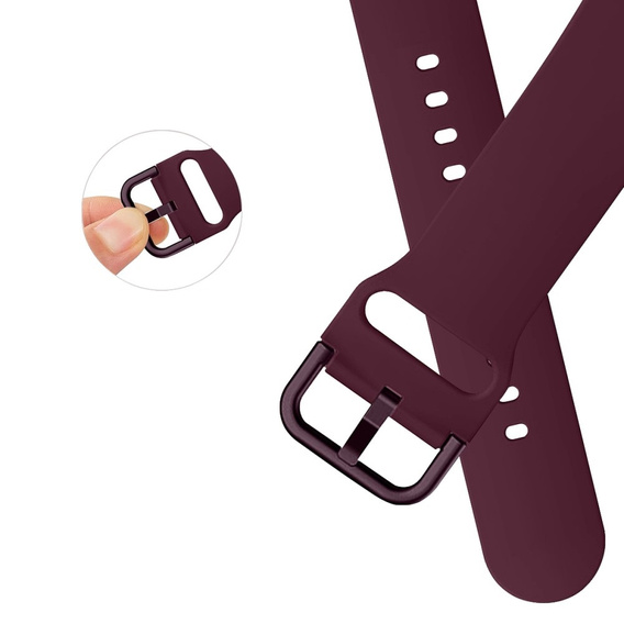 Silicone strap for Apple Watch 1/2/3/4/5/6/7/8/SE/ULTRA 42/44/45/49mm - Wine Red