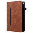 Case for Samsung Galaxy Tab A8 10.5 SM-X200 SM-X205, Classic, with space for stylus, brown