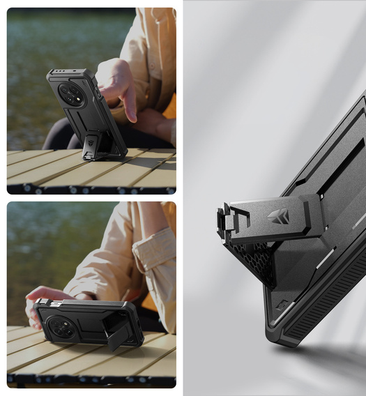 Armored case for OnePlus 13, Dexnor Full Body (Two Frames), black