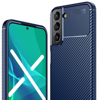 Case for Samsung Galaxy S22+ Plus 5G, Carbon Gel, dark blue