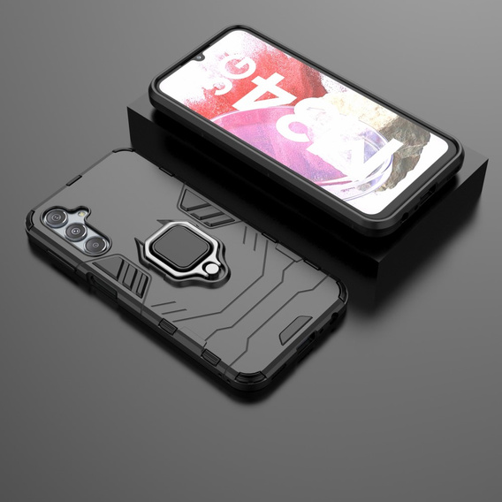 Case for Samsung Galaxy M34, Kickstand Ring, black